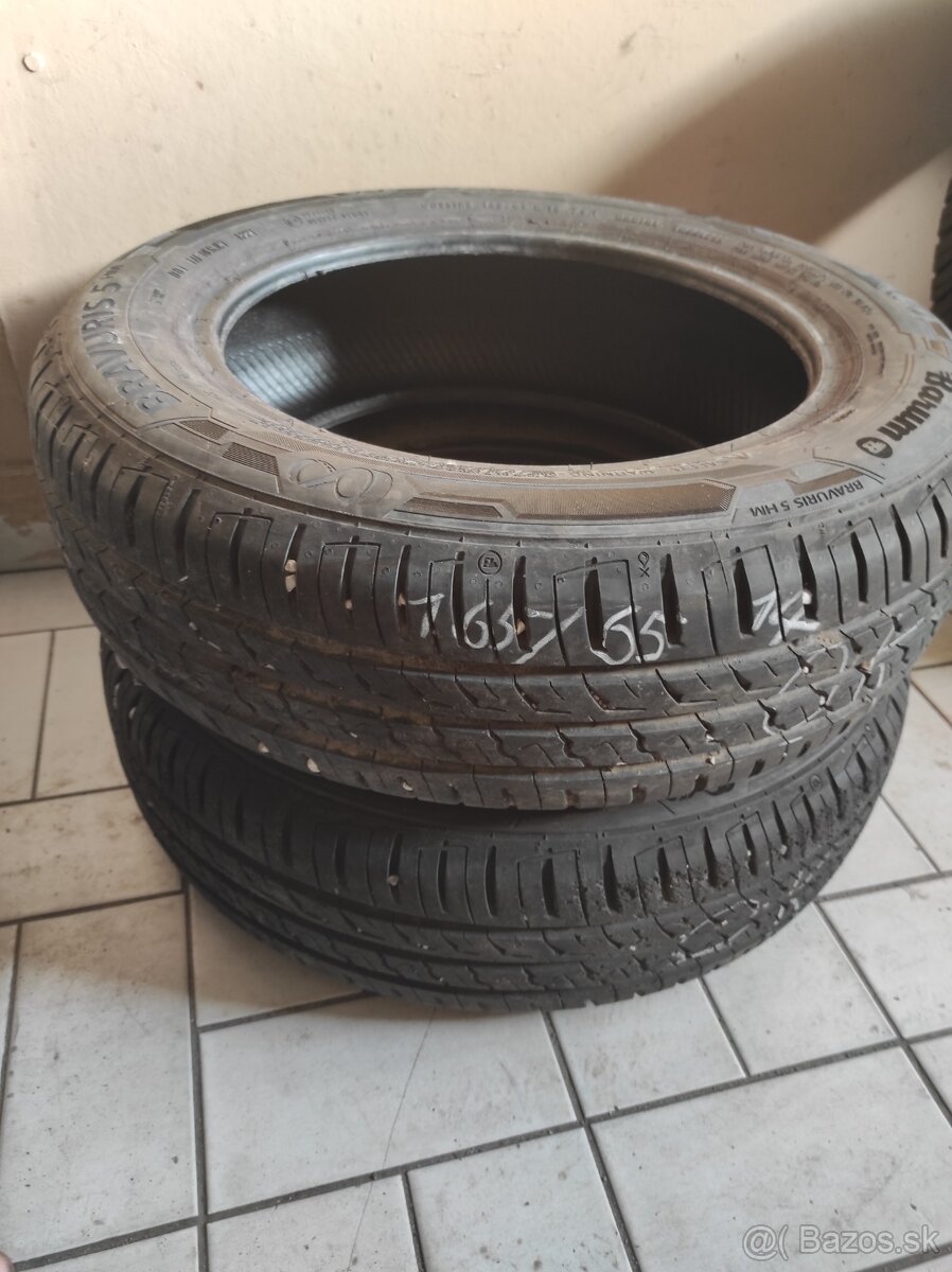 165/65r14 letne 7-7.5mm 2ks