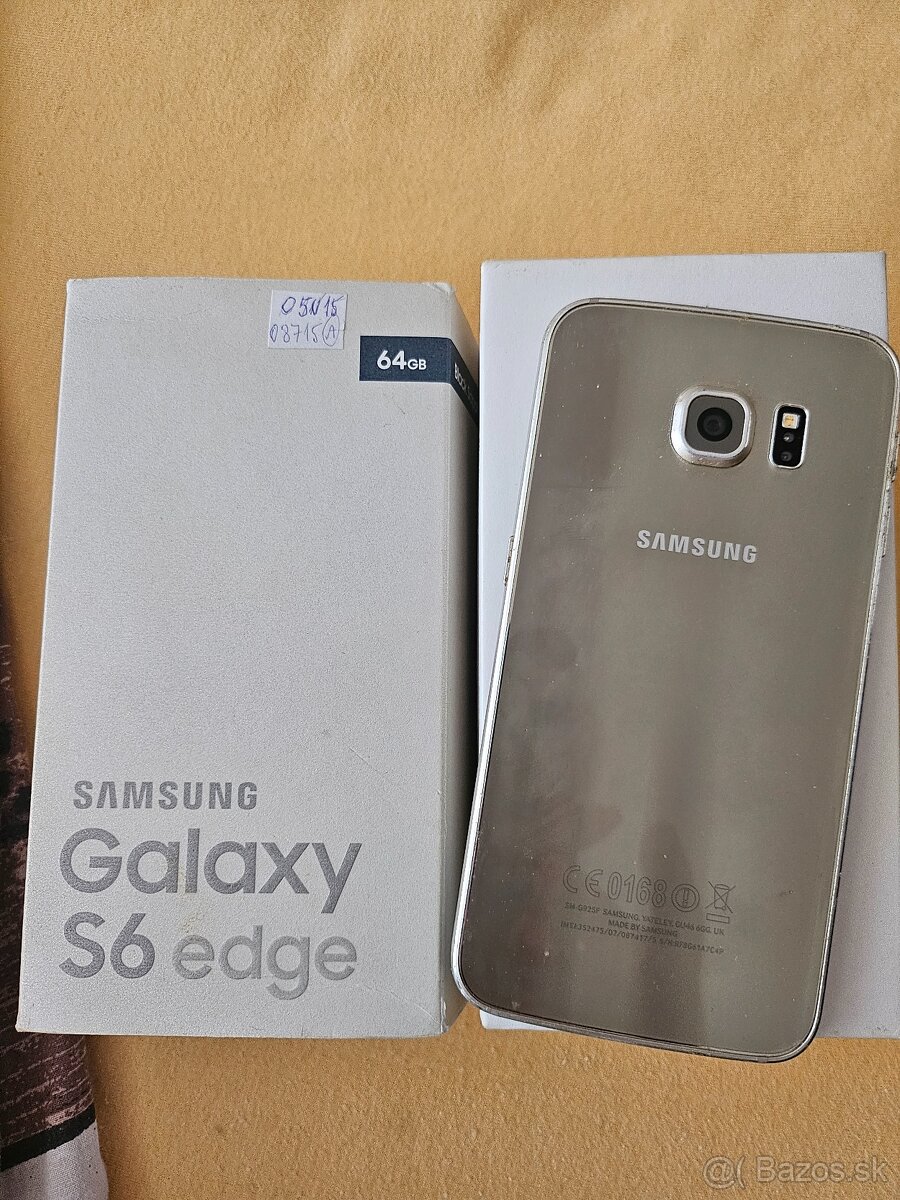 SAMSUNG Galaxy S6 edge zlatý