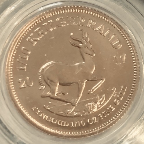 Zlatá investičná minca 1/10oz Kruger ročník 2017