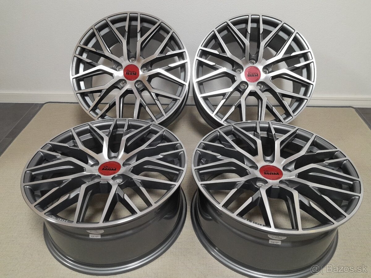 Alu disky R18 5x112 Et45 8J A Et30 MAM RS4 Seat Audi VwŠkoda