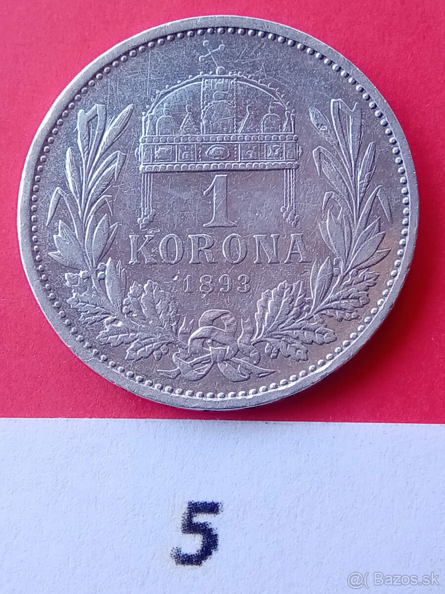 1 Koruna strieborná Uhorská