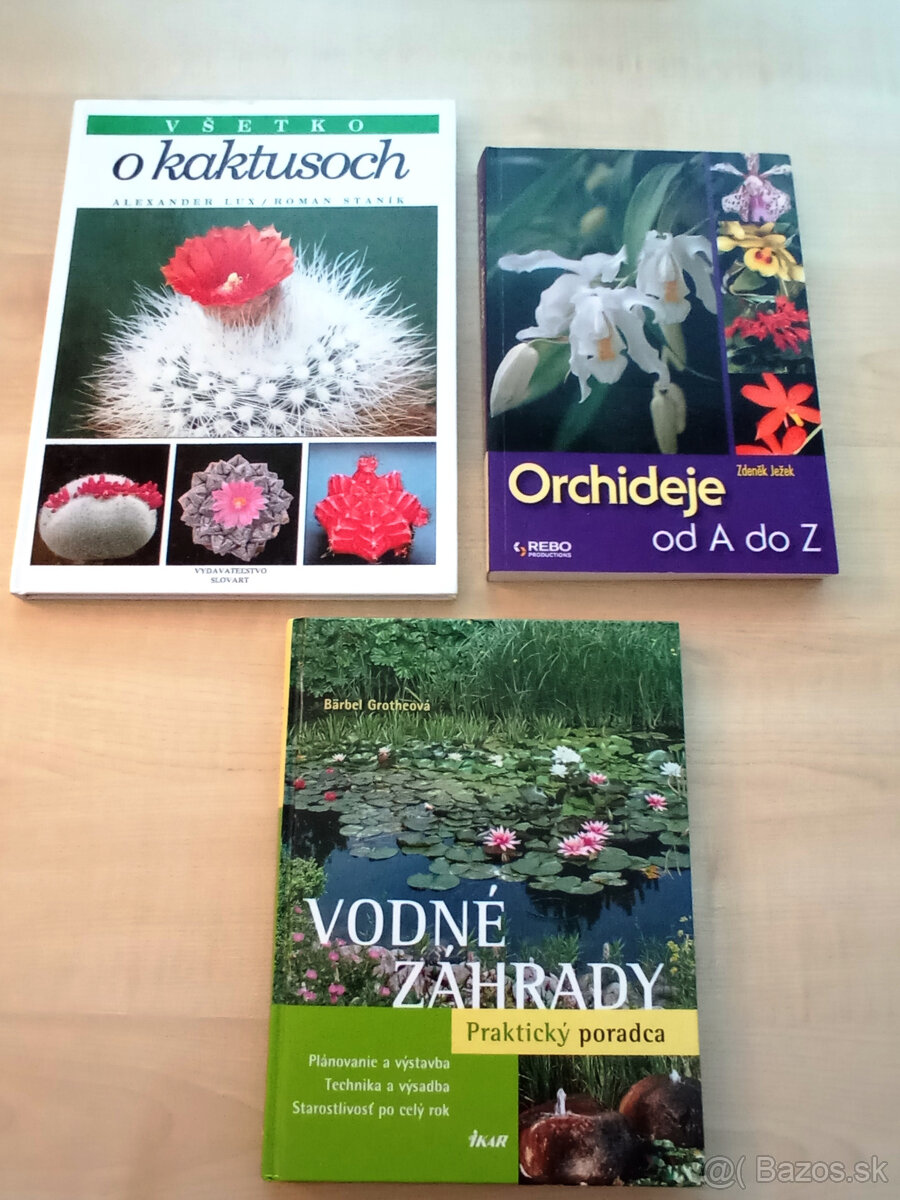 Huby, kaktusy, orchideje , vodné záhrady