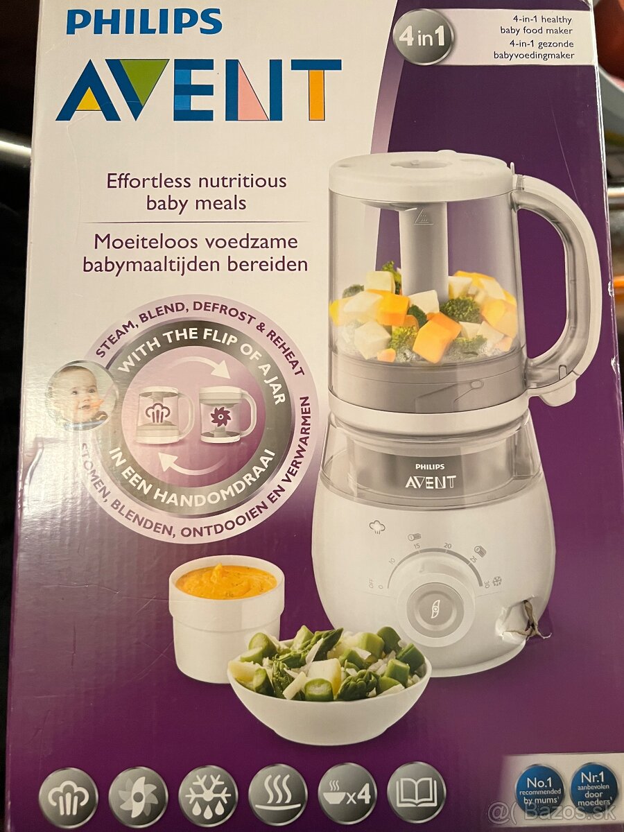 Parný hrniec a mixér pre deti 4v1 Philips Avent SCF885/01