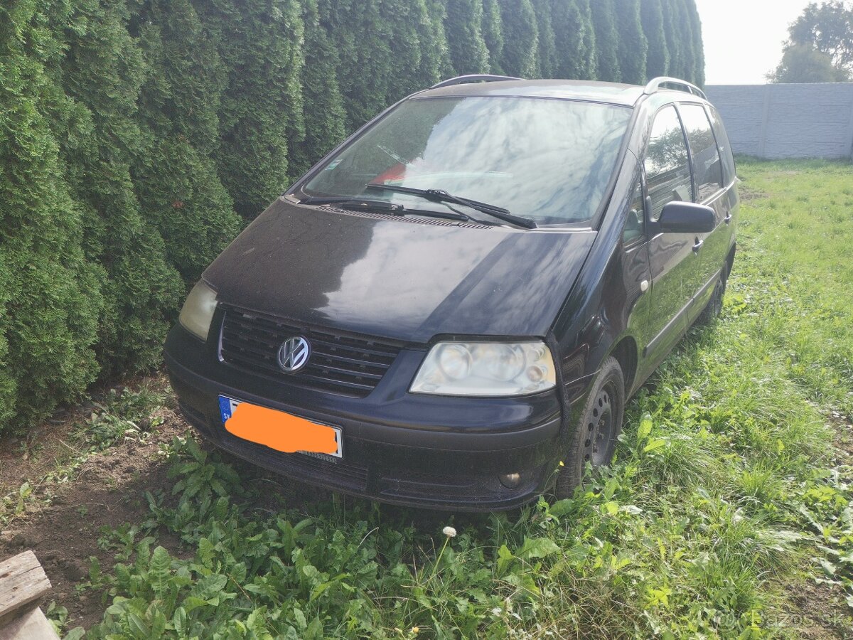 Rozpredam volkswagen sharan 1.9tdi