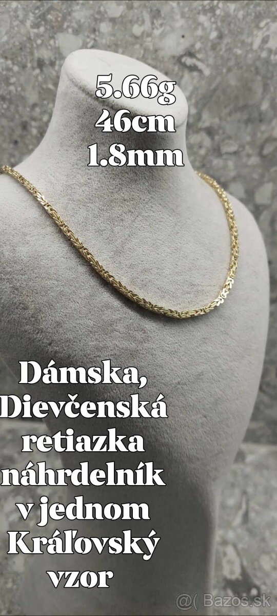 Dámska, Dievčenská retiazka KRÁĽOVSKÝ VZOR