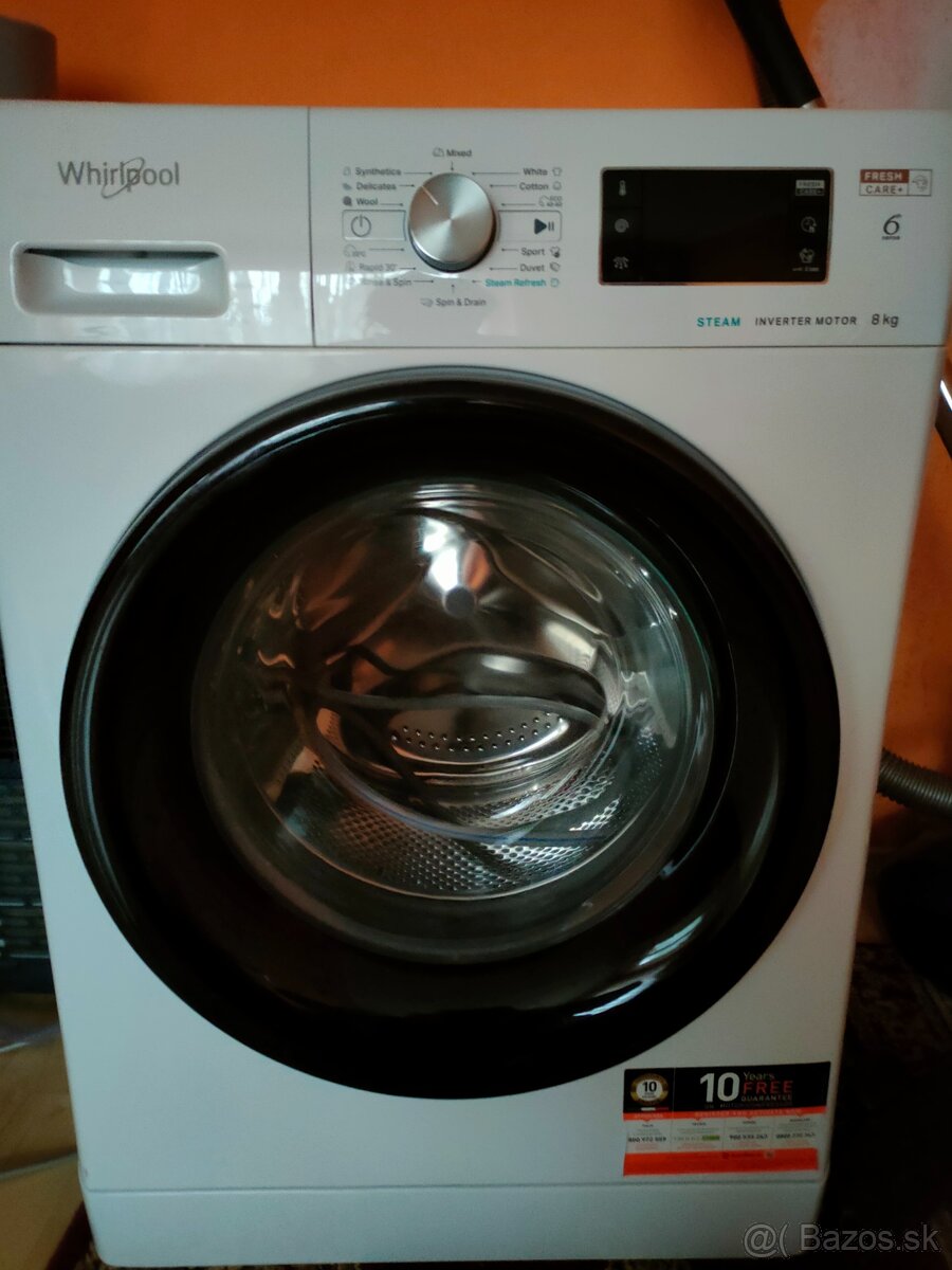 Predám práčku whirlpool 8kg