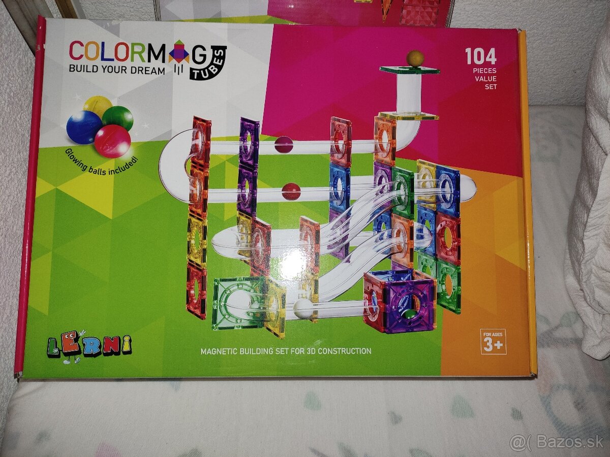 Magnetická stavebnica Colormag Tubes