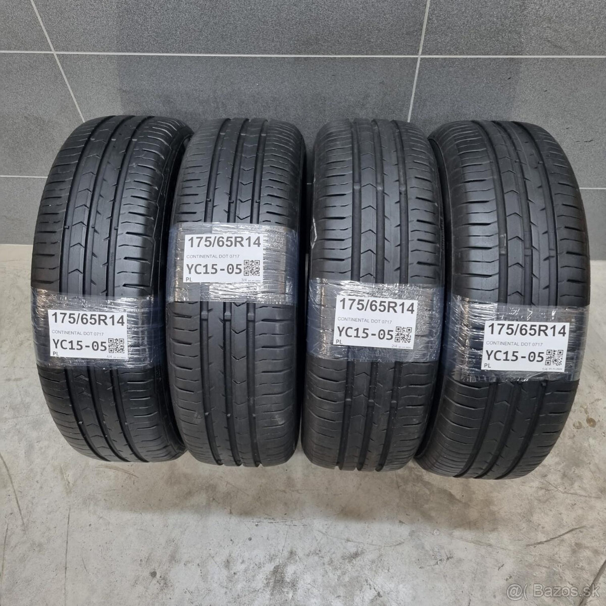 Letné pneumatiky 175/65 R14 CONTINENTAL DOT0717