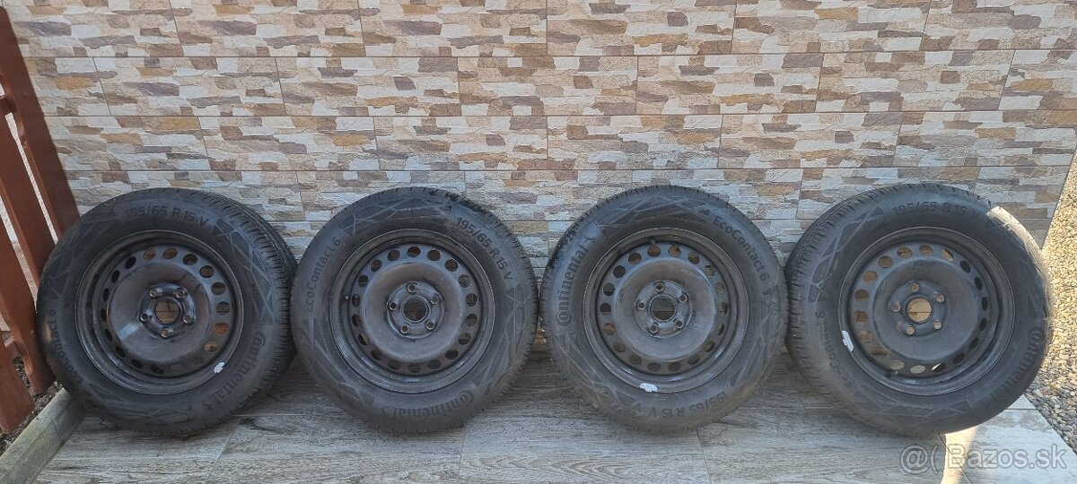 Predam letné pneumatiky na diskoch 5x112 r15 195/65 letne