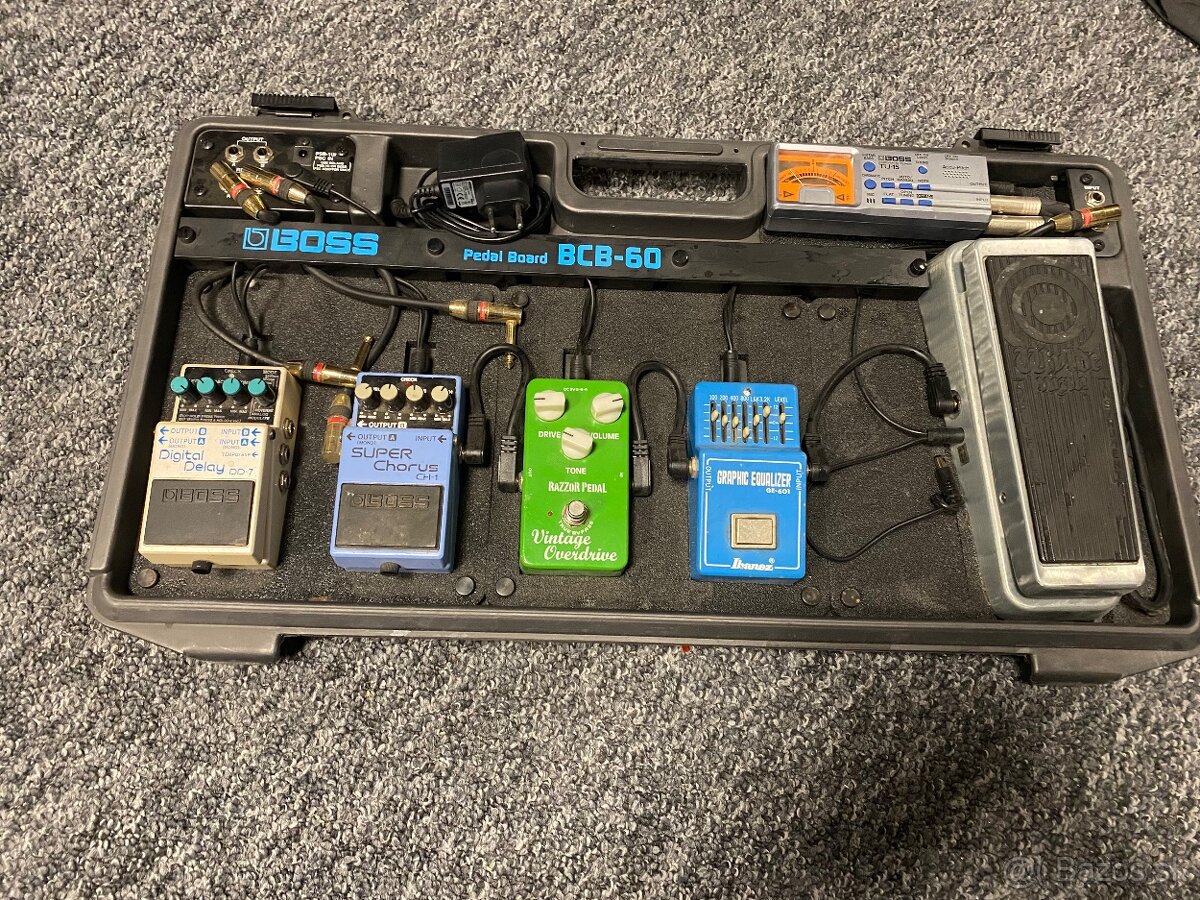 Pedal board boss+efekty