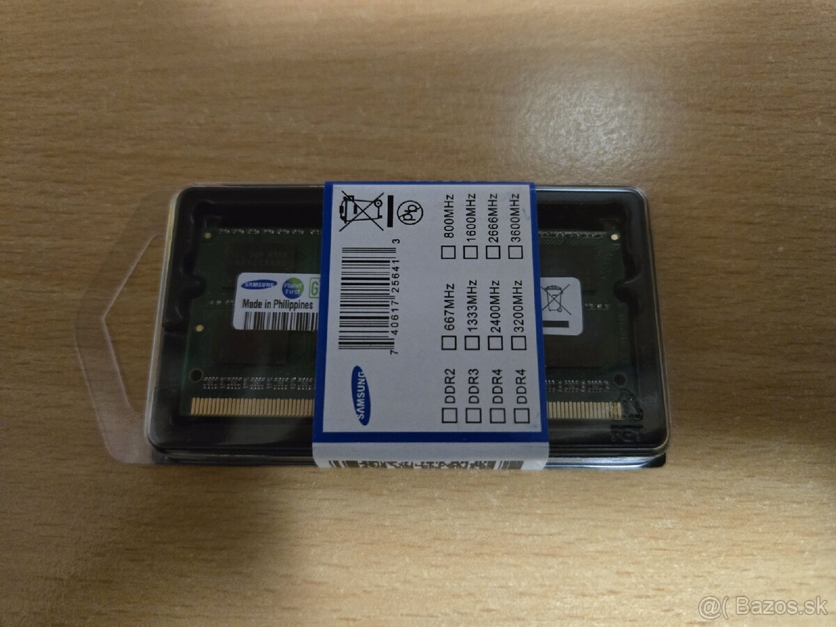 Predam nove Samsung ram DDR3L so-dimm 8GB do notebooku