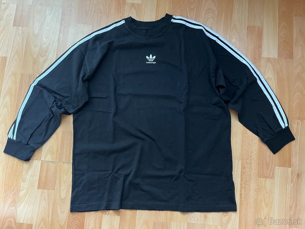 Mikina Balenciaga x Adidas čierna