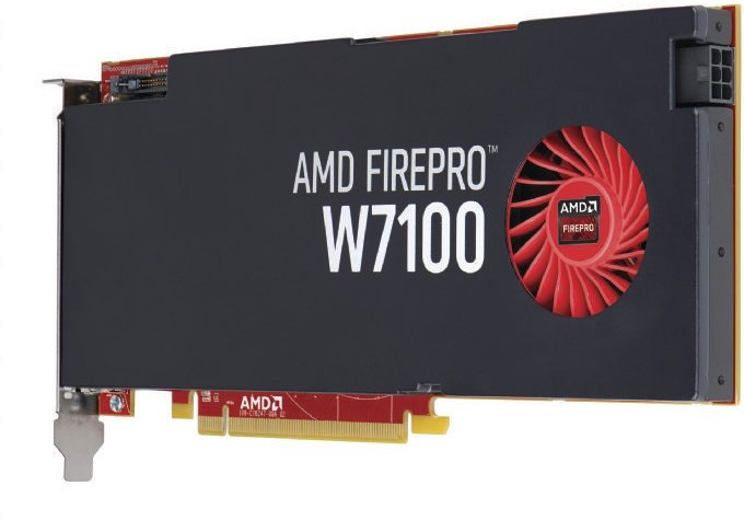 HP AMD FIREPRO W7100 8GB DDR5 PCIe 4xDP