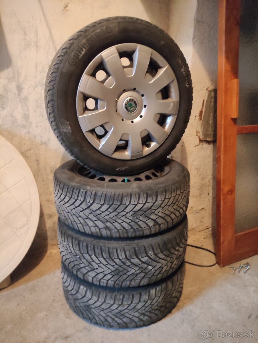 Sada pneumatík a diskov 205/55 R16 zimne