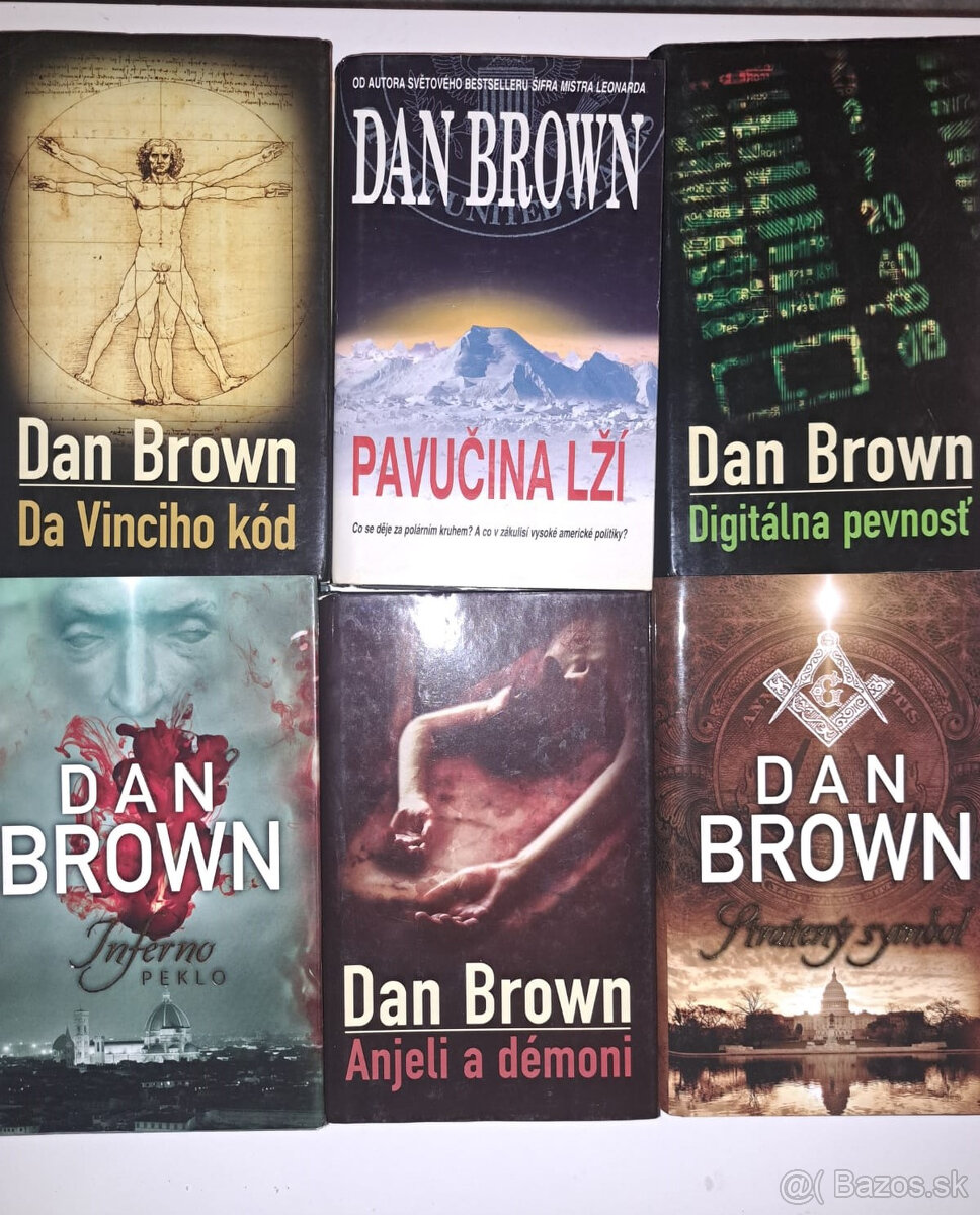 Predané  - Dan Brown rôzne tituly, aj jednotlivo