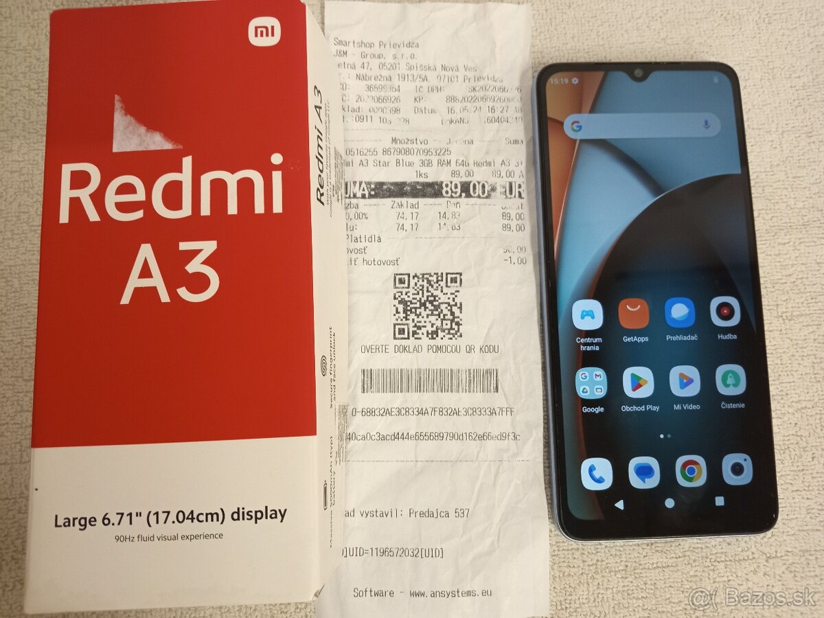 Redmi A3 Nový s bločkom