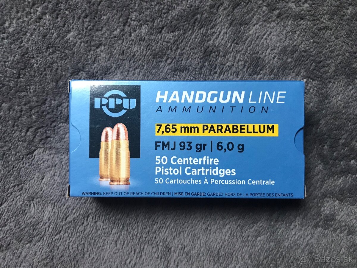 Predam naboje 7,65x21 parabellum