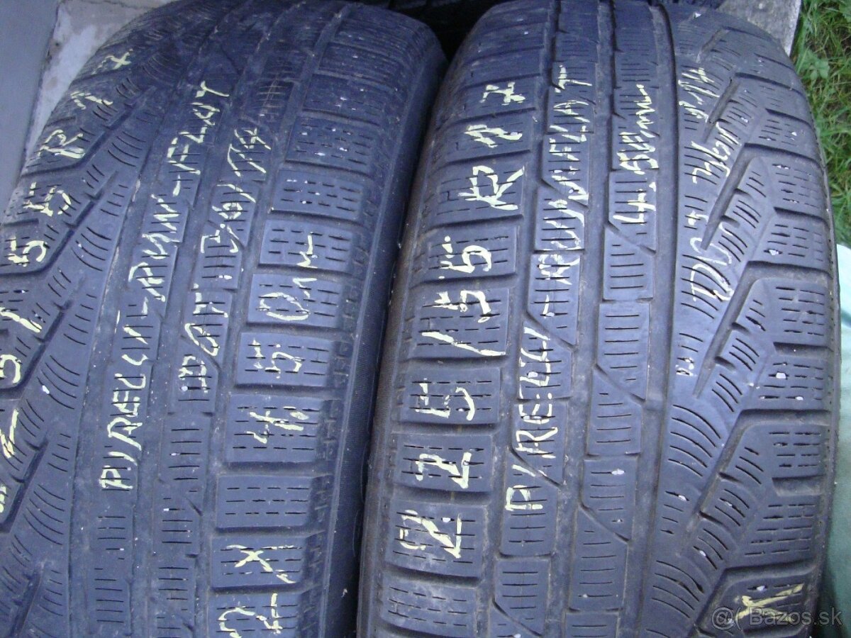 225/55R17 Runflat-Pirelli M+S  2kusy,zimné