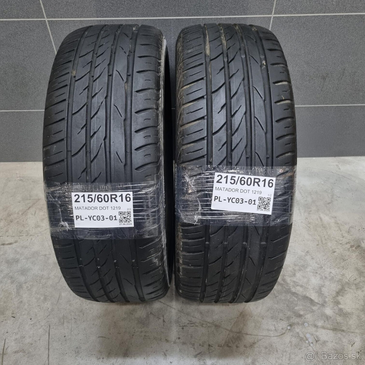 Letné pneumatiky 215/60 R16 MATADOR DOT1219