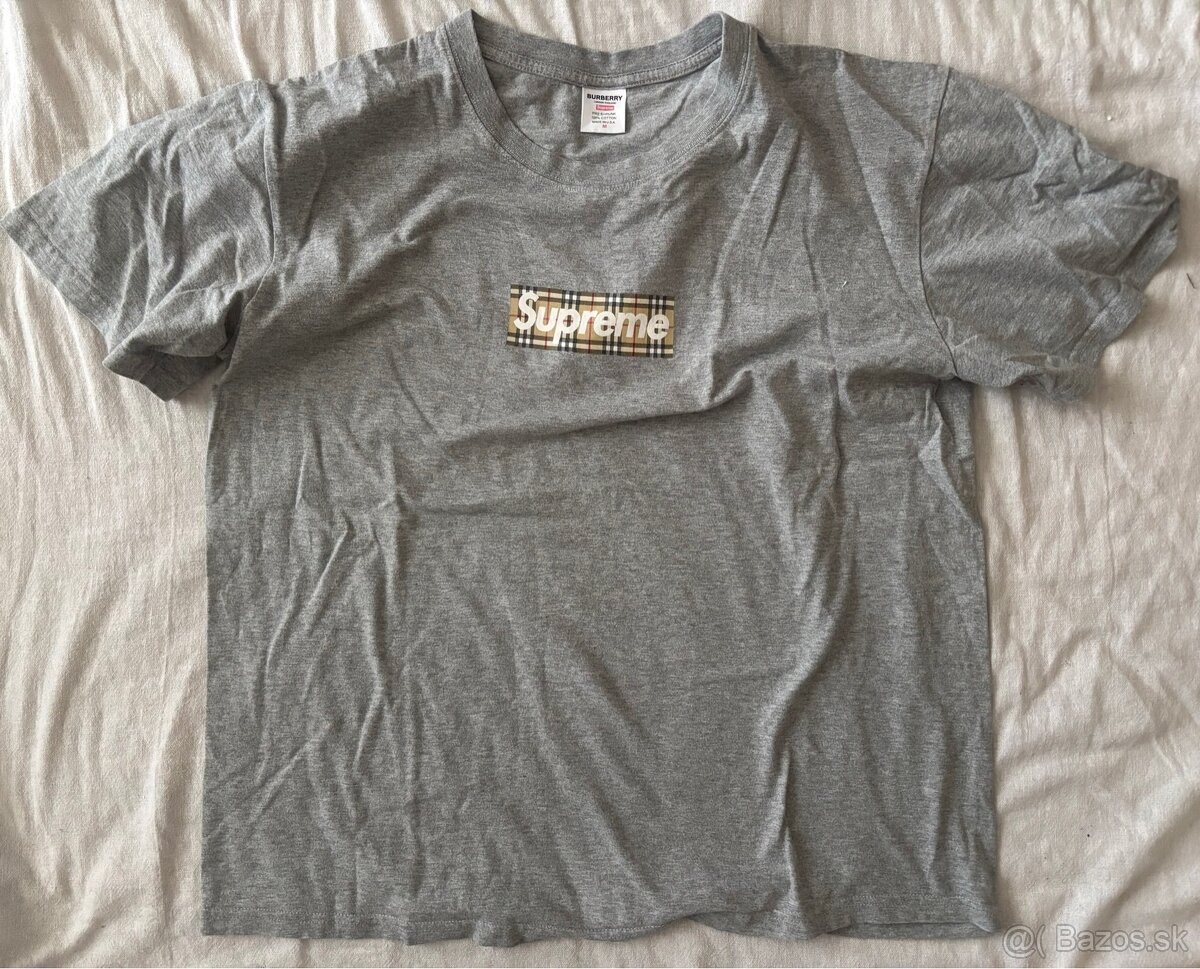 Supreme Burberry Box Logo Tee