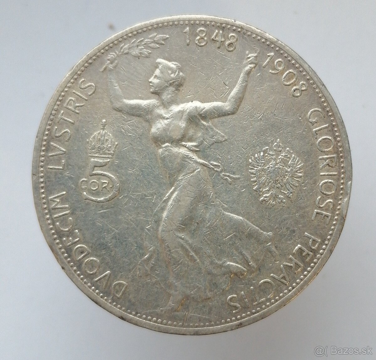 František Jozef I. 5 Koruna 1908 Jubilejná