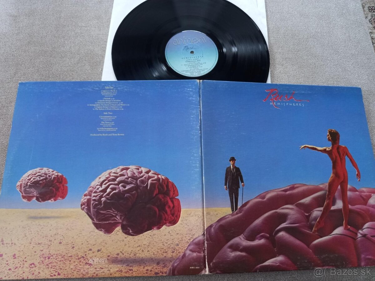 Rush „Hemispheres “ / Anthem   1978/rozkl. ob, top stav , SK