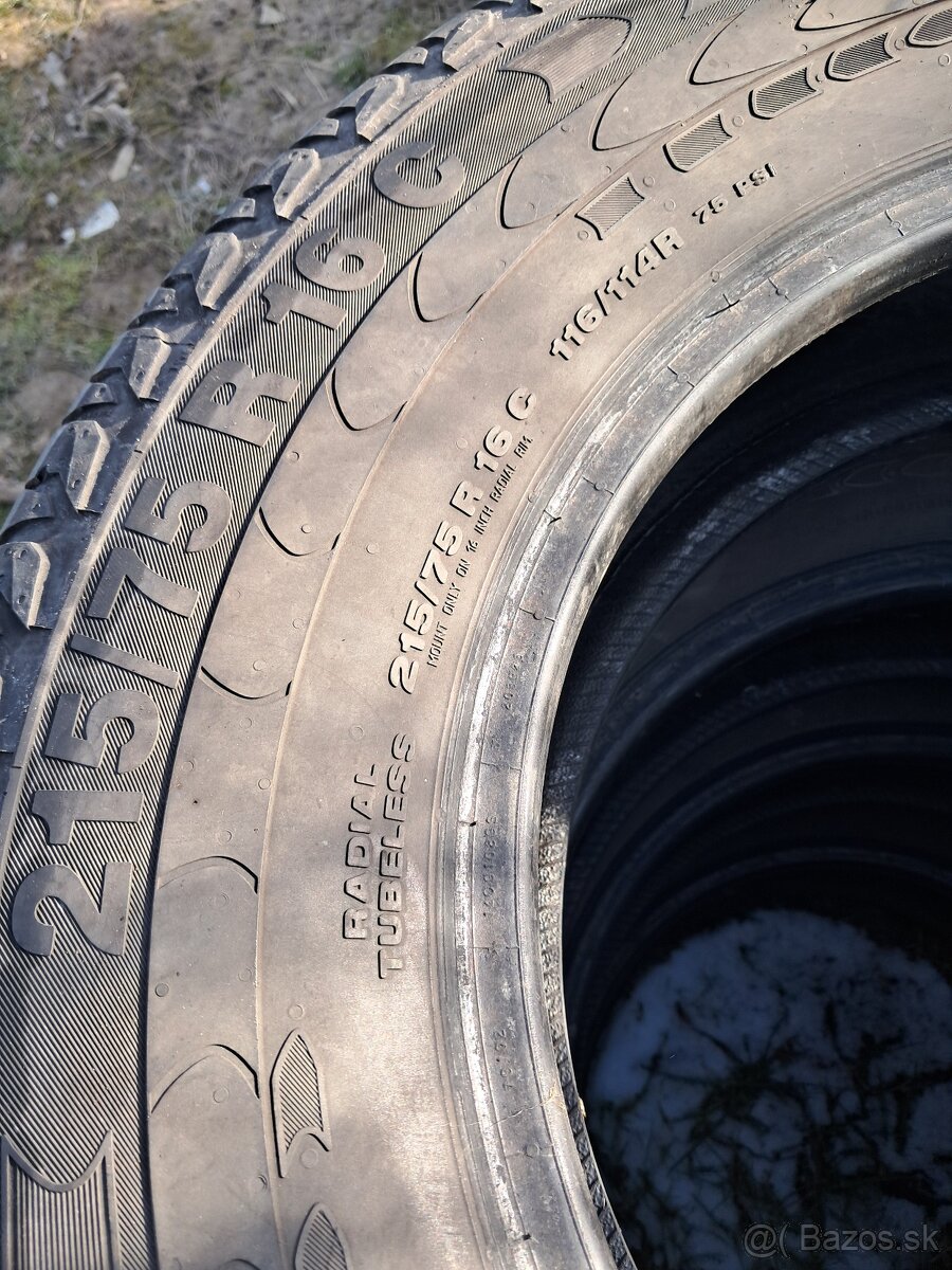 Predám letne pneumatiky 4ks 215/75r16c