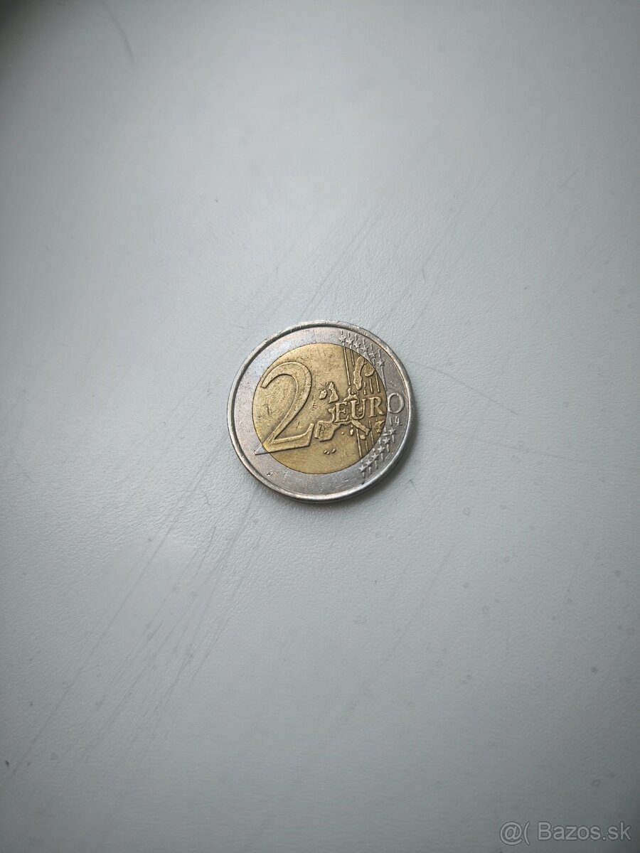 Vzácna 2 minca s písmenom S v hviezde