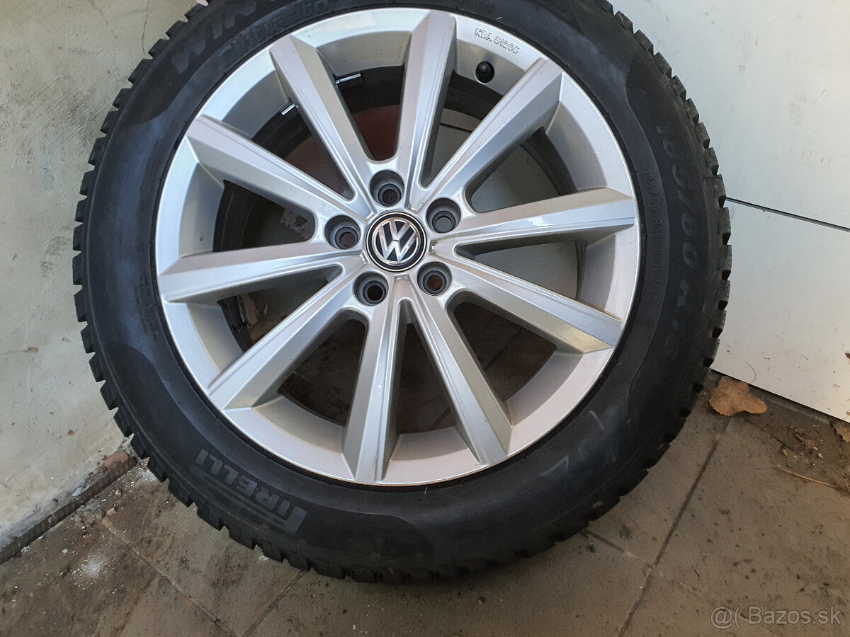 5x100 r16 kolesa disky polo zimne alu 185 60 16 volkswagen