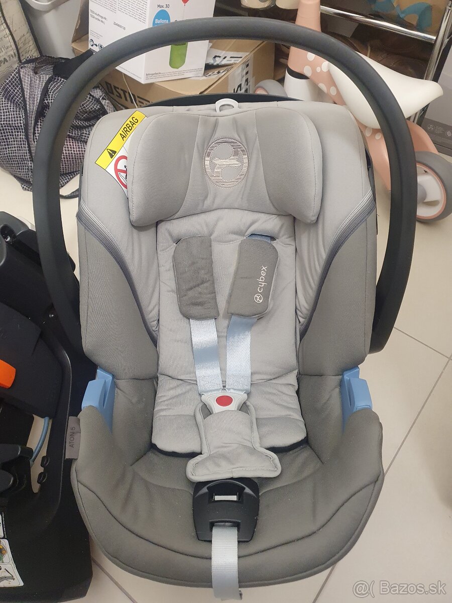 Cybex Aton 5 Soho Grey + Isofix báza Base 2-fix