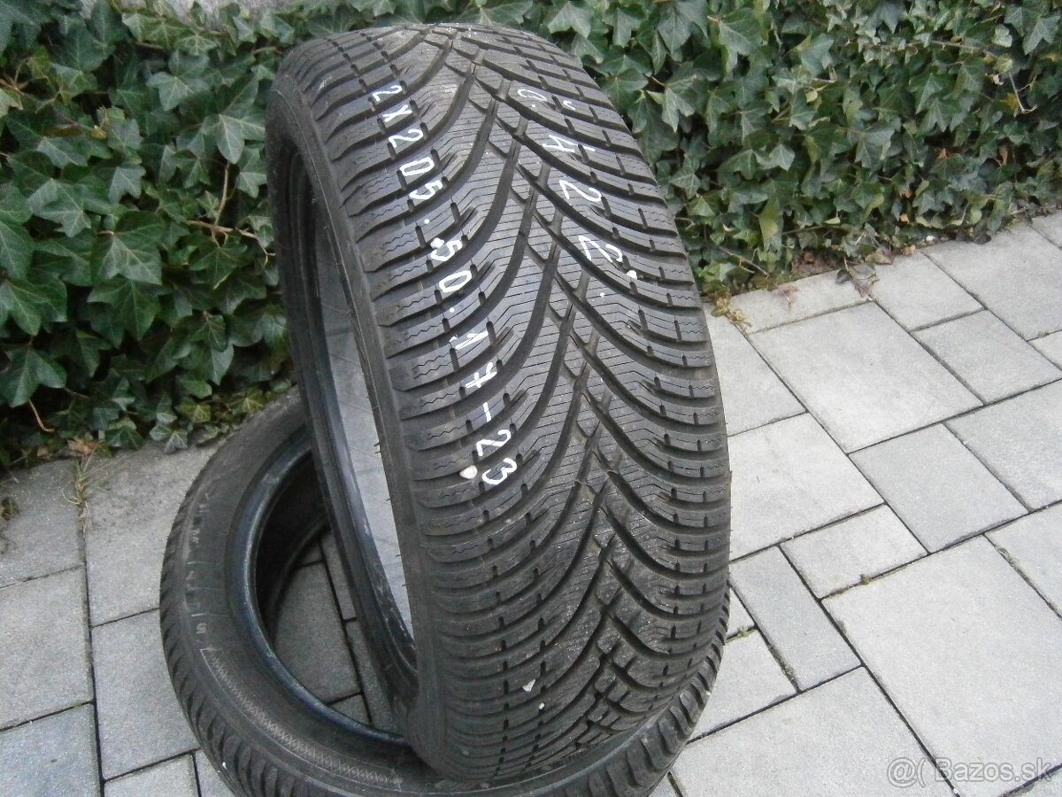 Predám 2x zimné pneu Kleber 205/50 R17 93HXL