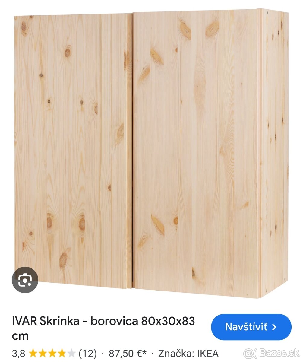 IVAR IKEA skrinka 80x30