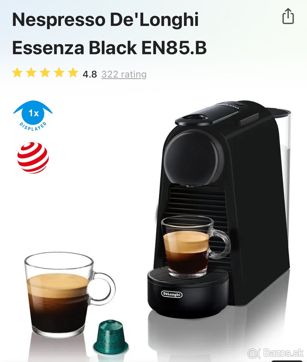 Nespresso Delonghi EN85.b