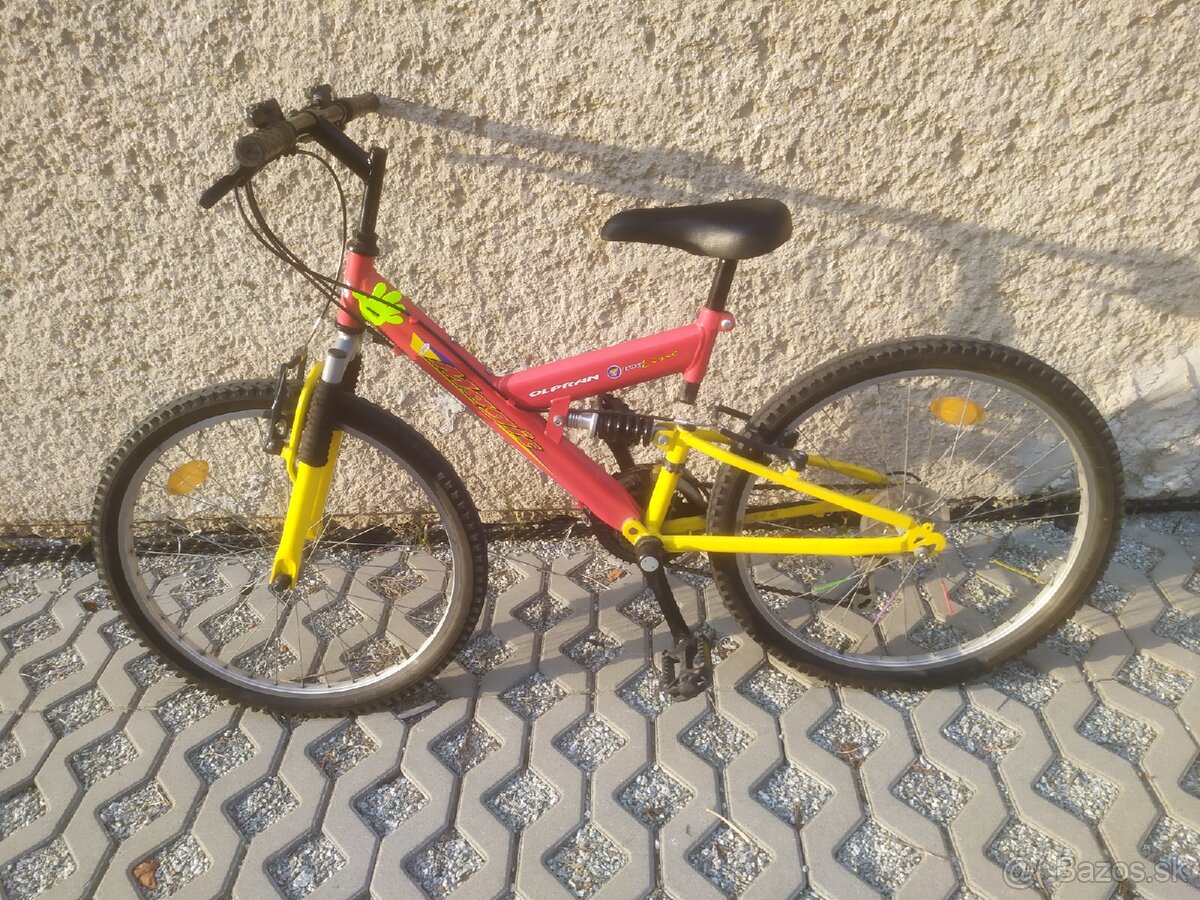 Detský celoodpružený bicykel Olpran