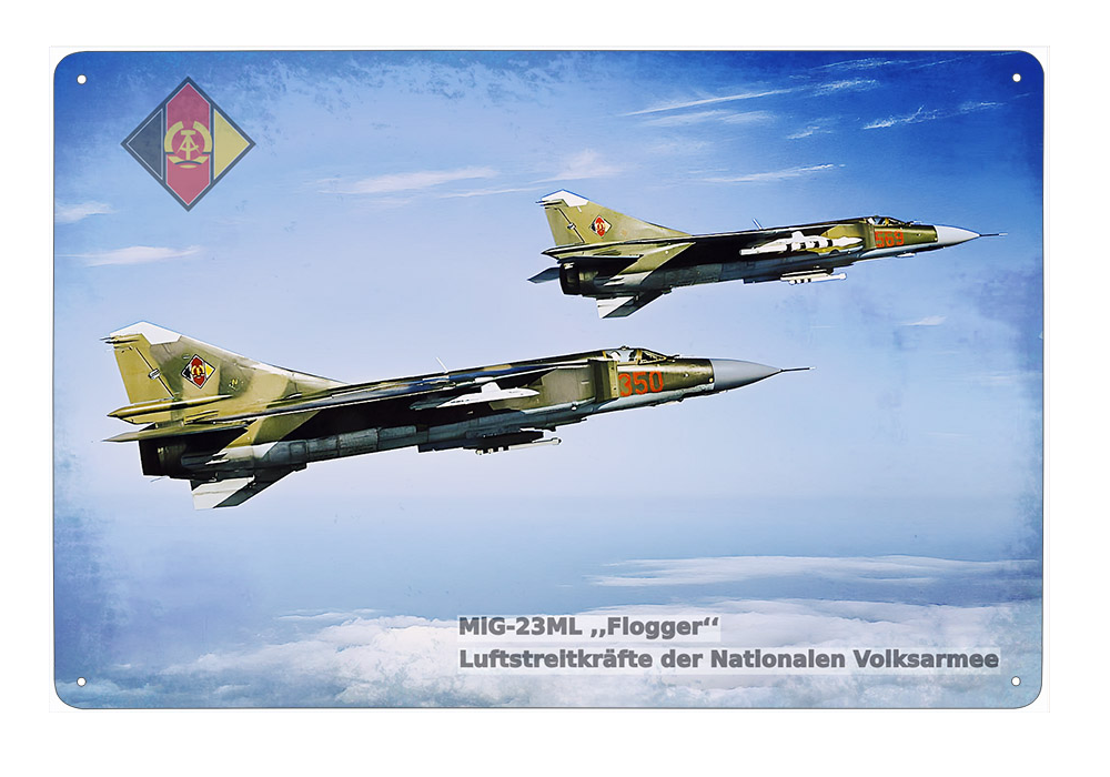 plechová cedule - MiG-23ML "Flogger"