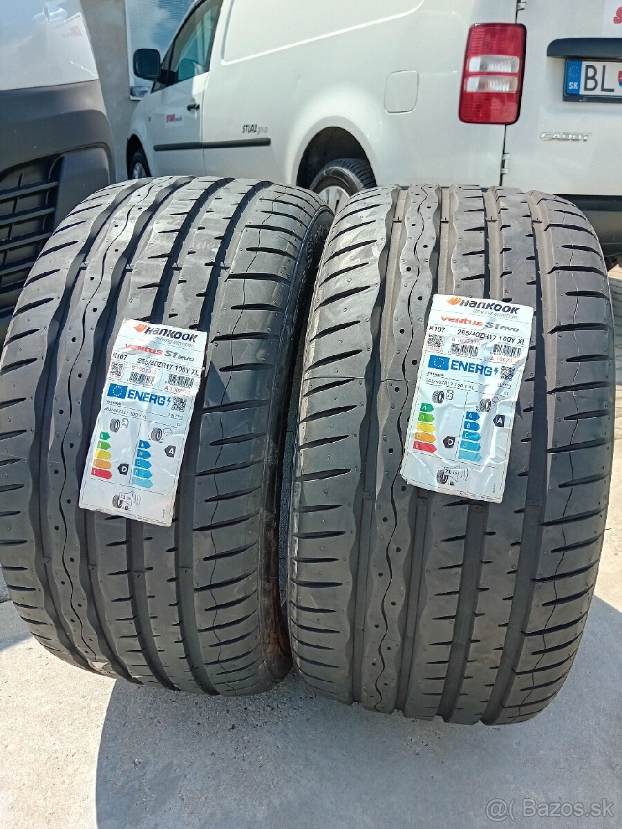 2x nové letné 265/40R17 Hankook