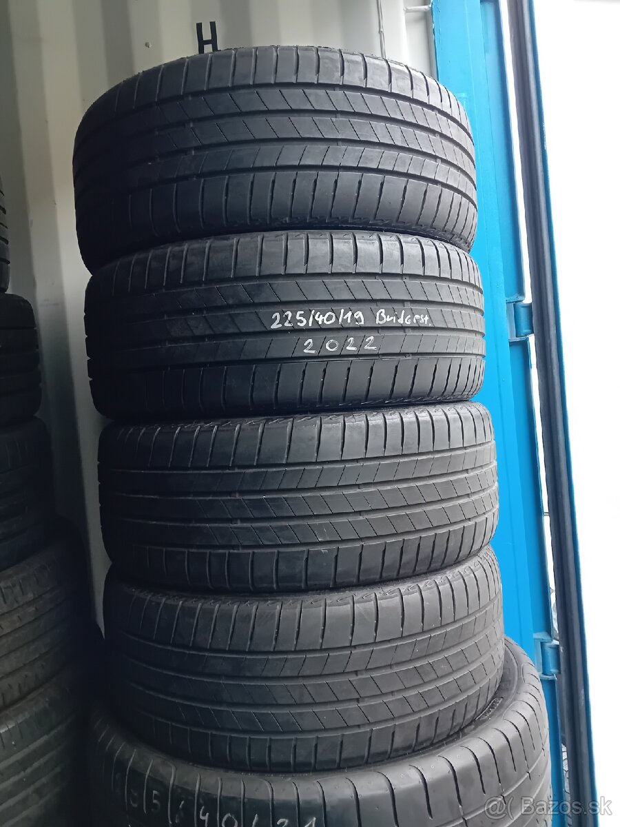 225/40R19 Letné pneumatiky Bridgestone 2022