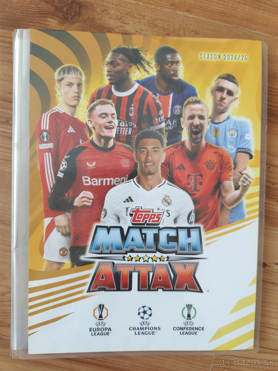 Futbalové kartičky - celý albúm Match Attax 2025