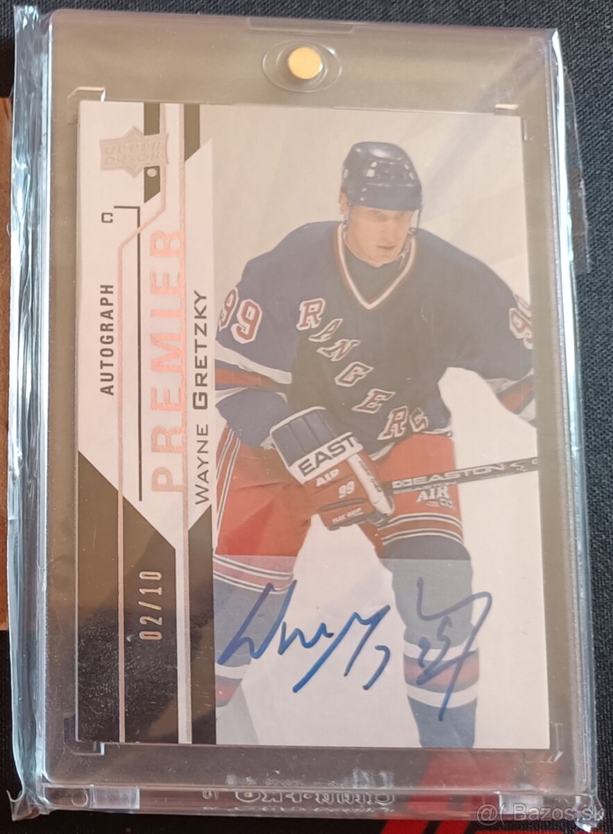 Wayne Gretzky premier auto /10 hard signed