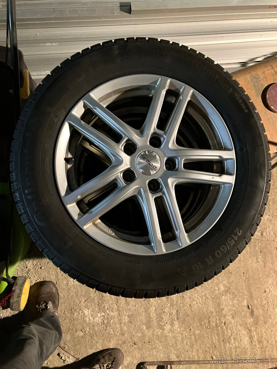 Zimne pneumatiky 215/60 R16 Continental