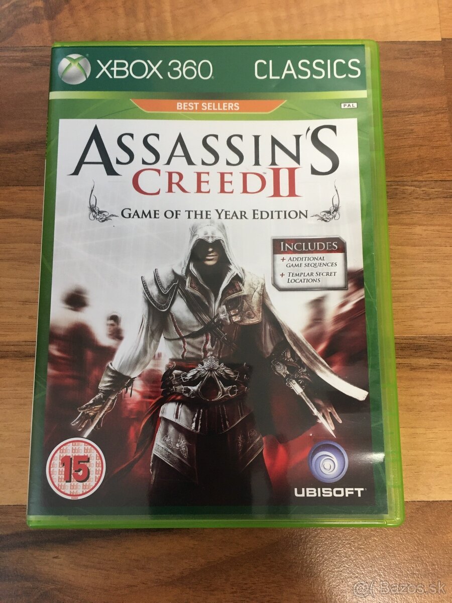 Predám hru Assassin Creed II (XBOX 360)