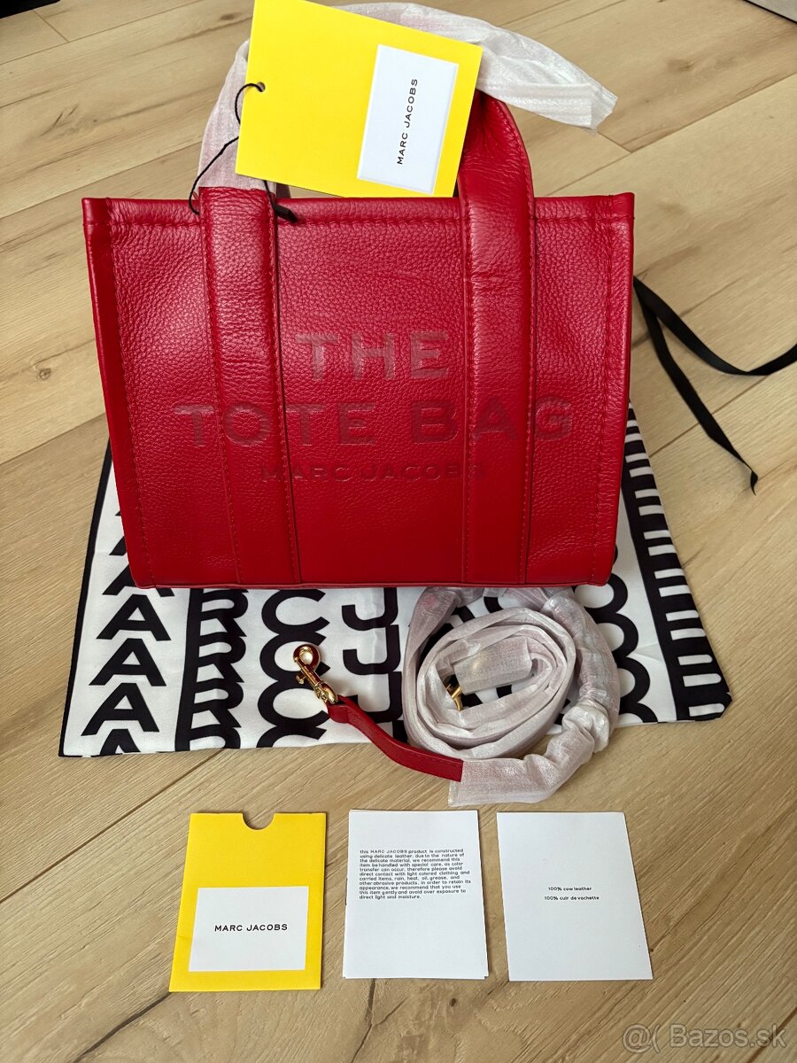 MARC JACOBS RED TOTE BAG original 