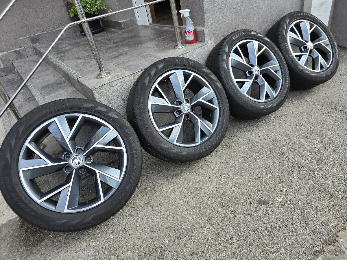 Letné  kolesa Skoda Kodiaq 5x112 R19 235/50/19 Škoda Triglav