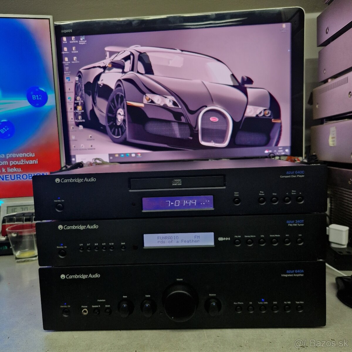 CAMBRIDGE AUDIO AZUR-640A + AZUR-340T + AZUR-640C...