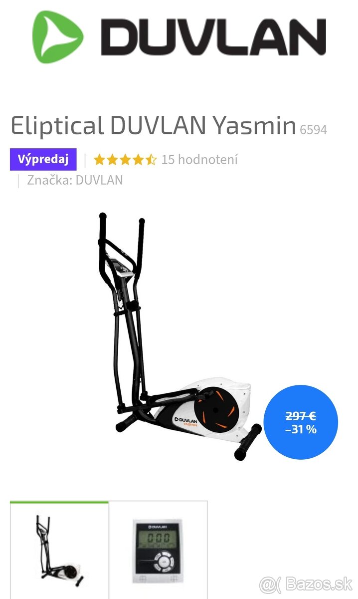 Duvlan Yasmin elipticky trenazer