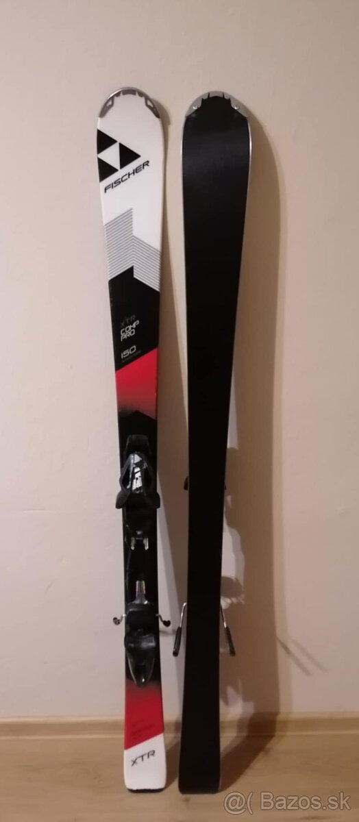 Set lyže 150cm, lyžiarky 26,5cm, palice