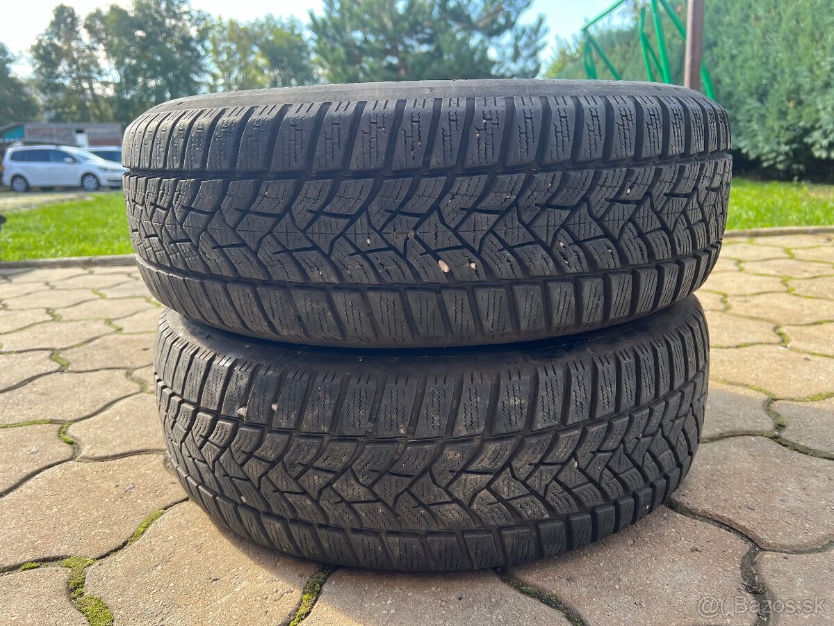 Predám 2ks zimné pneu Dunlop 195/65 R15