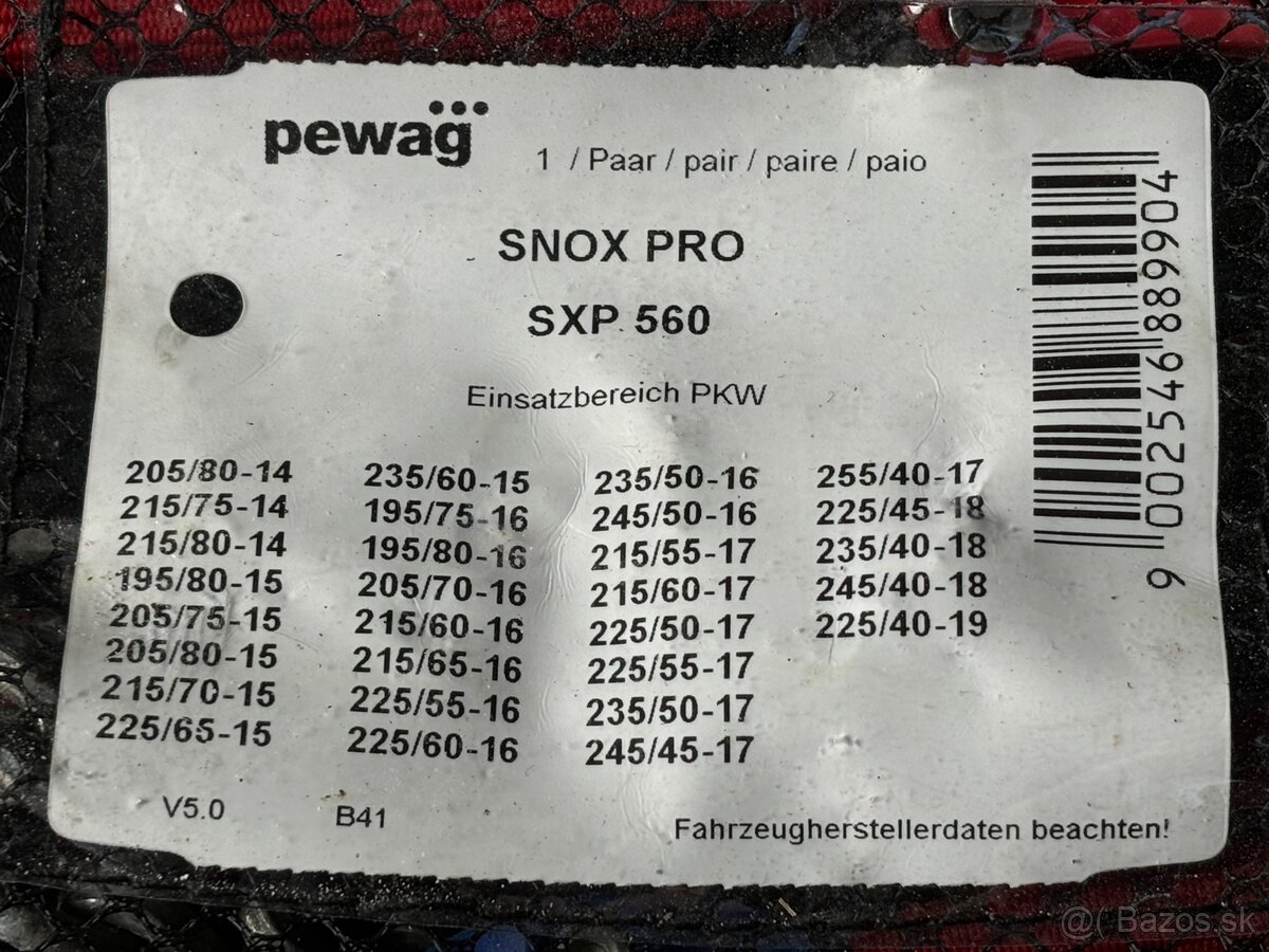 Snehové reťaze PEWAG SNOX PRO SXP 560