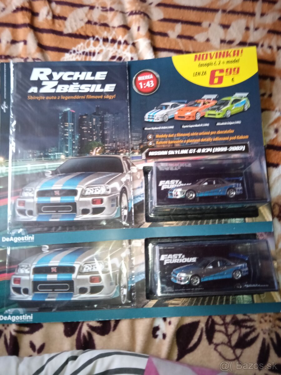 Model Nissan Skyline z edície rýchlo a zbesilo mierka 1:43