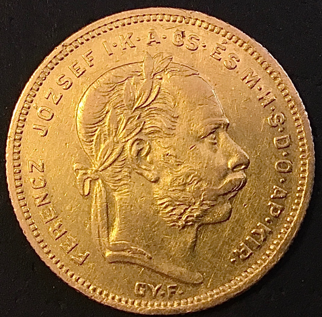 8 Zlatník/20 Frank 1870 GYF FJI